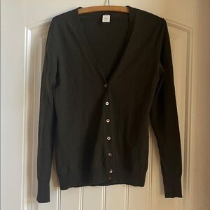 Olive Jcrew L Cardigan Sweater